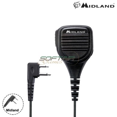 Midland MA25-L shoulder speaker mic 2 pin