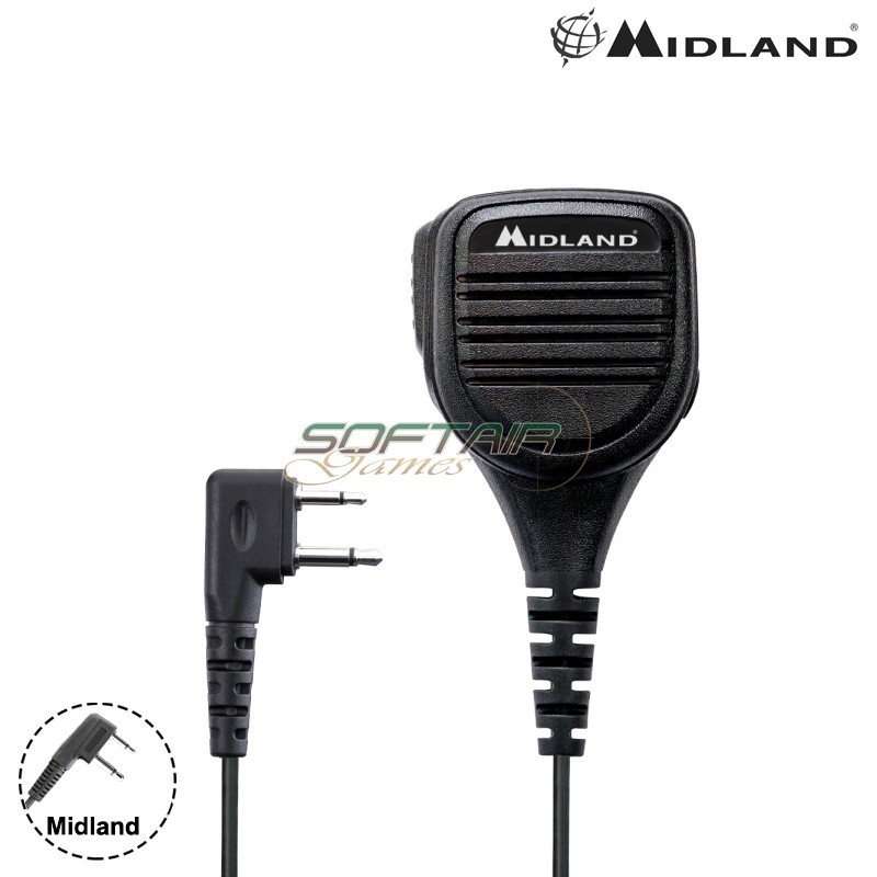 Midland MA25-L shoulder speaker mic 2 pin