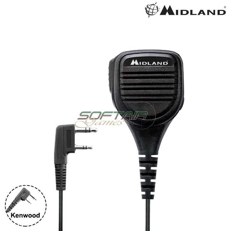 Midland MA25-LK microfono speaker spalla 2 pin