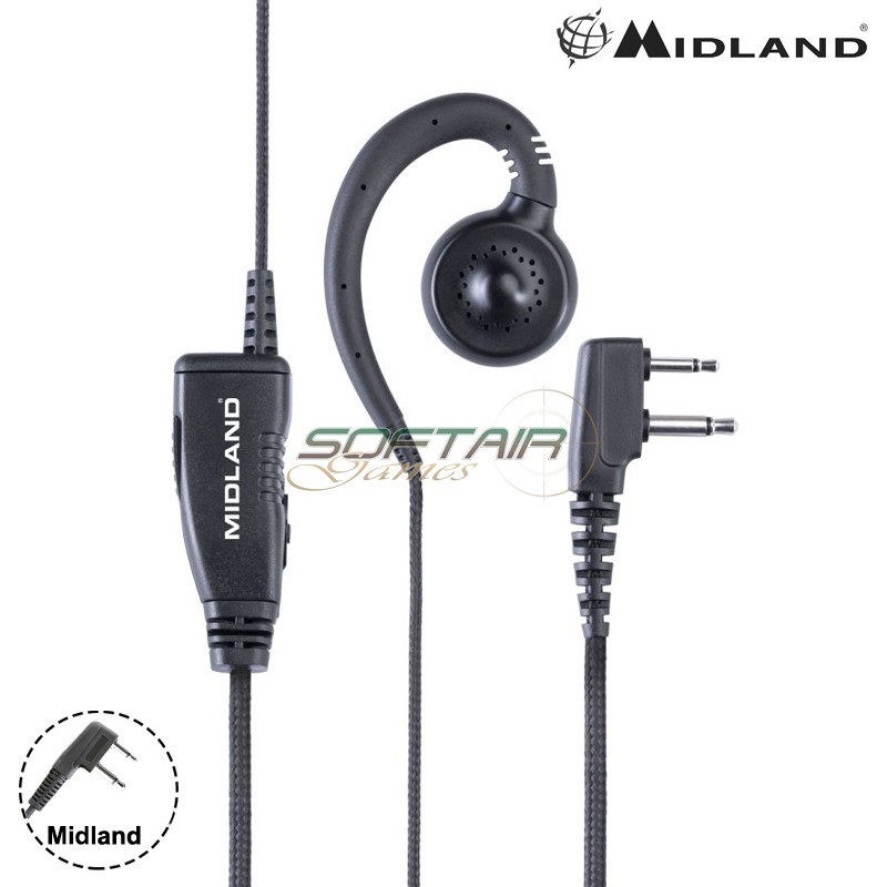 Midland MA29 Secure TX auricolare PTT 2 pin