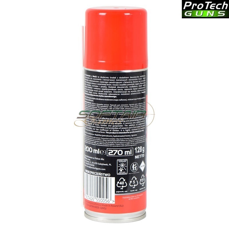 Gun cleaning oil Penetrator MoS2 200ml PROTECH GUNS® (PR-G14)