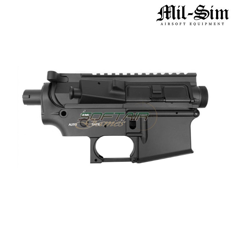 Body M4 AEG BLACK in metallo MUR Type Mil-Sim (MS-129A-BK)