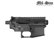 Body M4 AEG BLACK in metallo MUR Type Mil-Sim (MS-129A-BK)
