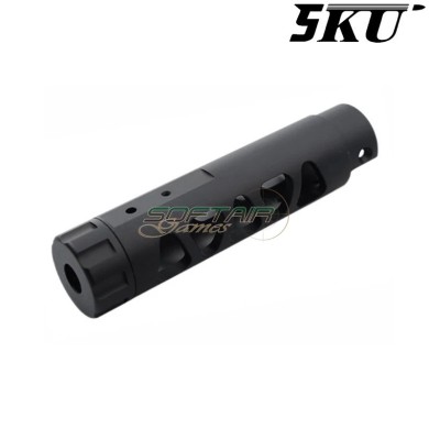 Outer barrel Type-D AAP01 black CNC aluminum 14mm CCW 5KU® (5KU-ABAAP-010-BK)