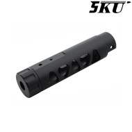 Outer barrel Type-D AAP01 black CNC aluminum 14mm CCW 5KU® (5KU-ABAAP-010-BK)