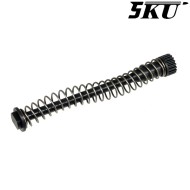 130% recoil spring guide M17 P320 steel 5KU® (5KU-GBVM001BK)