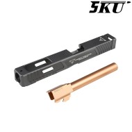 Combat Master G34 slide for G17 GBB CNC aluminum 5KU® (5KU-JI-100)