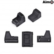 Red Dot Rmr Reflex Sight Style Black Aim-o (ao1006-bk)