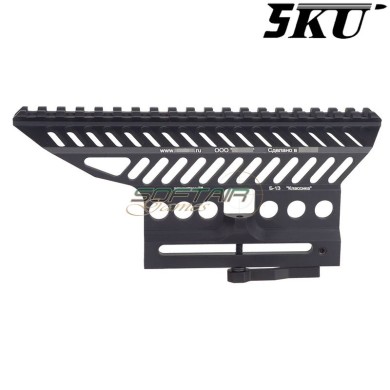 B-13 style scope mount Saiga-12K 20mm Picatinny CNC aluminum 5KU® (GBTM12K005)