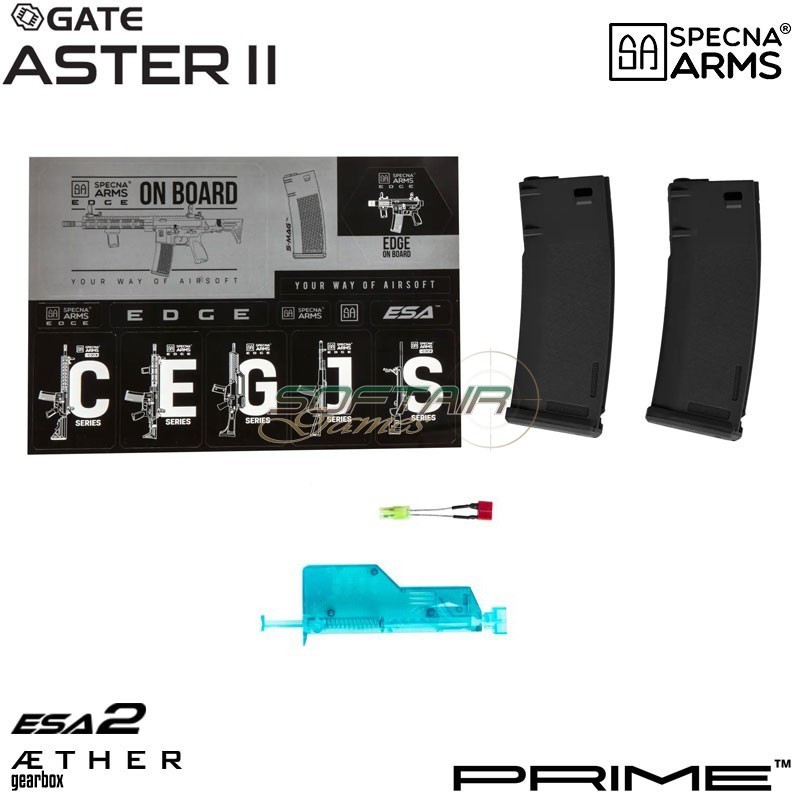 Electric rifle Daniel Defense® RIS III SA-P27 Prime™ Aster II ETU - Brushless Motor BLACK Specna Arms® (spe-01-043654)