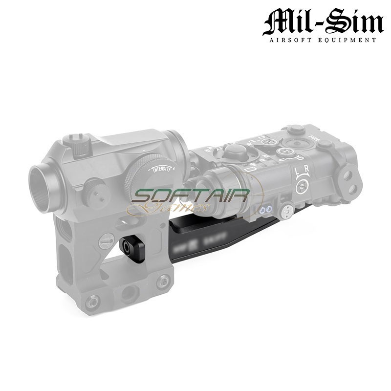 Supporto mount Picatinny BLACK per T1 Mount MilSim Series (ms-02016-bk)