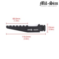 Support mount Picatinny BLACK for T1 Mount MilSim Series (ms-02016-bk)