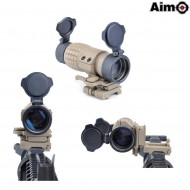 Magnifier 4x Fxd Et Style Dark Earth Aim-o (ao5338-de)