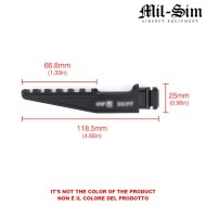 Supporto mount Picatinny DARK EARTH per T1 Mount MilSim Series (ms-02016-de)