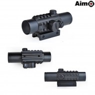Red Dot Delta Type Black Aim-o (ao3017-bk)