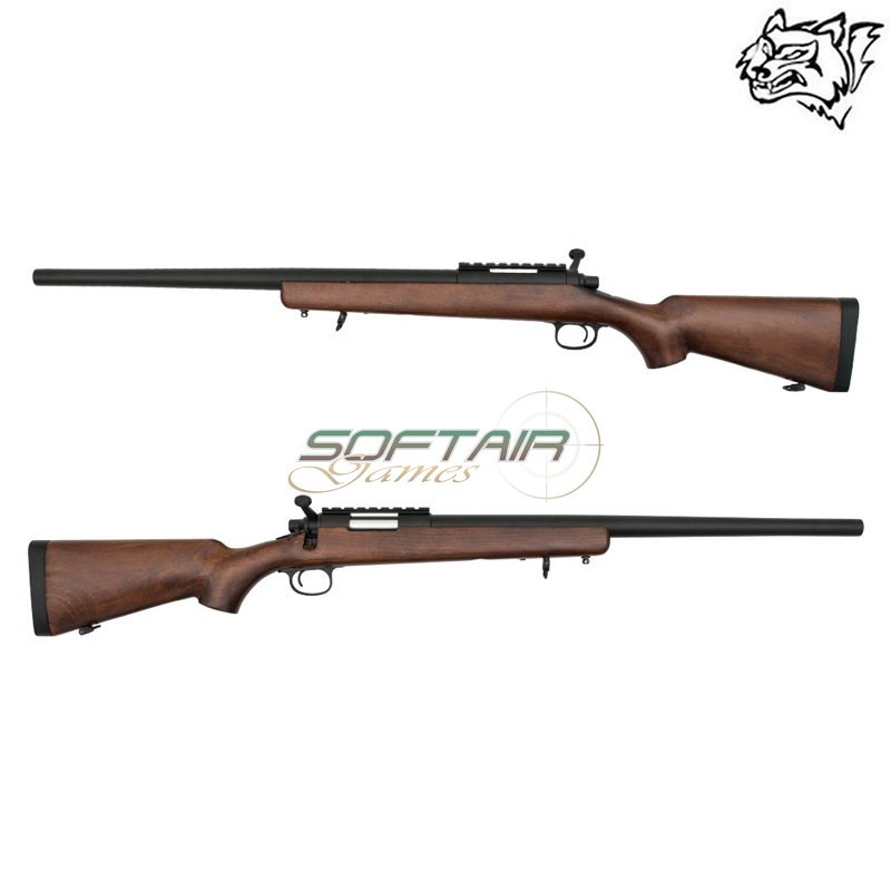 Bolt action sniper rifle VSR-10 wood and metal SNOW WOLF® (SW-10W)