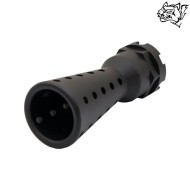 Spegnifiamma ZB26 in metallo nero SNOW WOLF® (SW-2845)