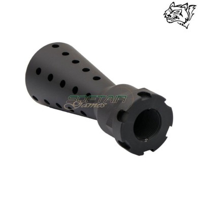 Spegnifiamma ZB26 in metallo nero SNOW WOLF® (SW-2845)