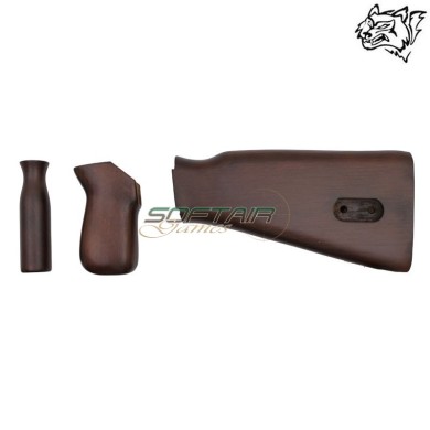 Real wood stock and grips ZB26 SNOW WOLF® (SW-ZB26WK)