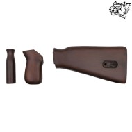 Calcio e impugnature ZB26 in vero legno SNOW WOLF® (SW-ZB26WK)