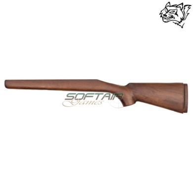 Calciatura monoblocco VSR-10 in vero legno SNOW WOLF® (SW-VSR10WK)