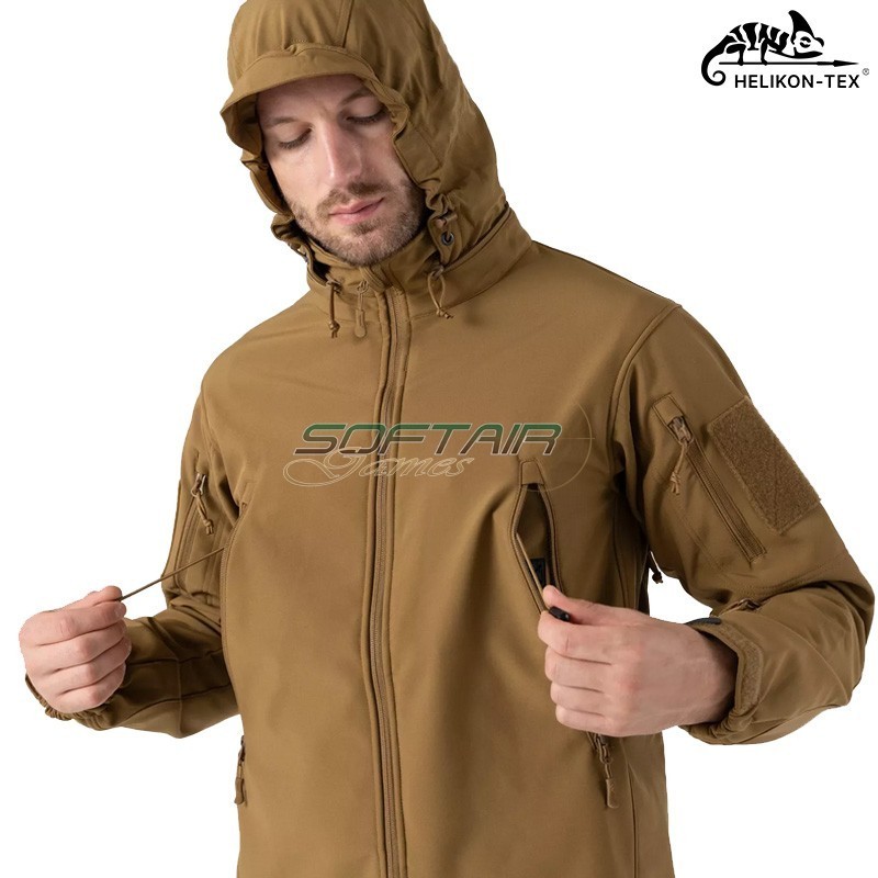 Soft Shell Gunfighter Jacket BLACK SharkSkin Windblocker membrane Helikon-tex® (ht-ku-gun-fm-01)