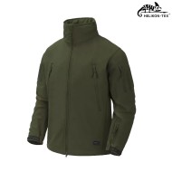 Soft Shell Gunfighter Jacket OLIVE GREEN SharkSkin Windblocker membrane Helikon-tex® (ht-ku-gun-fm-02)