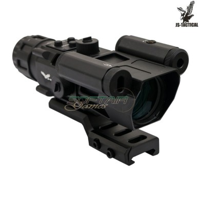 Prism scope 4x32 with red laser JS-TACTICAL® (JS-8394)