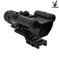 Prism scope 4x32 with red laser JS-TACTICAL® (JS-8394)