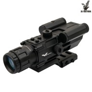 Prism scope 4x32 with red laser JS-TACTICAL® (JS-8394)