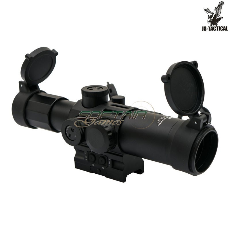 Ottica 4x32 con Red Dot integrato nero JS-TACTICAL® (JS-4X32M1)