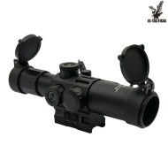 Ottica 4x32 con Red Dot integrato nero JS-TACTICAL® (JS-4X32M1)
