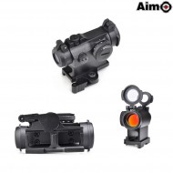 T044 Dot Qd Mount Black Aim-o (ao5074-bk)