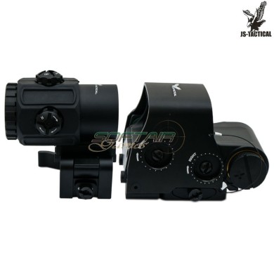 Red Dot con Magnifier 3x combo nero JS-TACTICAL® (JS-G43558)