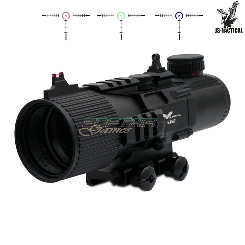 5x50 scope illuminated reticle JS-TACTICAL® (JS-LS5X50)