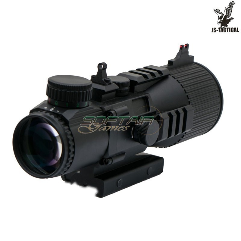 Ottica 5x50 con reticolo illuminato nero JS-TACTICAL® (JS-LS5X50)