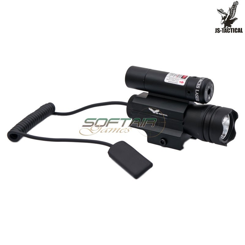 800 lumen tactical flashlight with red laser JS-TACTICAL® (JS-JG15R)