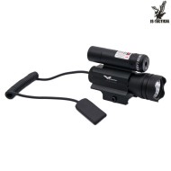 800 lumen tactical flashlight with red laser JS-TACTICAL® (JS-JG15R)