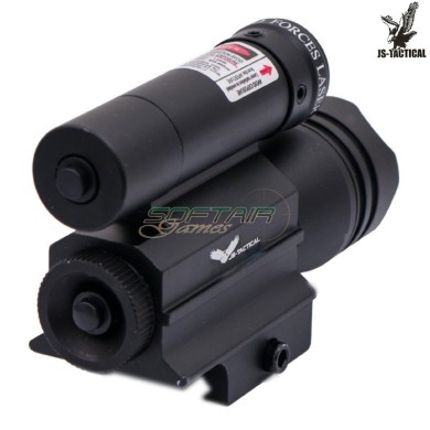 Torcia tattica LED 800 lumen con laser rosso JS-TACTICAL® (JS-JG15R)