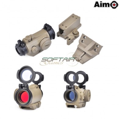 T044 Dot 45° Offset Rail & Qd & Low Mount Dark Earth Aim-o (ao5080-de)