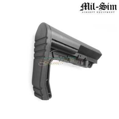 MFT Battlelink minimalist style stock BLACK for AEG Mil-Sim Series (ms-187-bk)