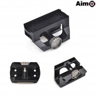 Low Drag Mount Per T1/t2 Black Aim-o (ao1701-bk)