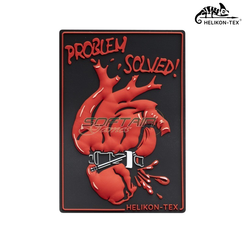 Patch morale “Problem Solved!” in PVC Helikon-Tex® (OD-PSD-RB)