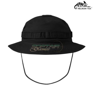 Boonie Mk2 Hat BLACK PolyCotton Stretch Ripstop Helikon-Tex® (KA-BMK-SP-01)
