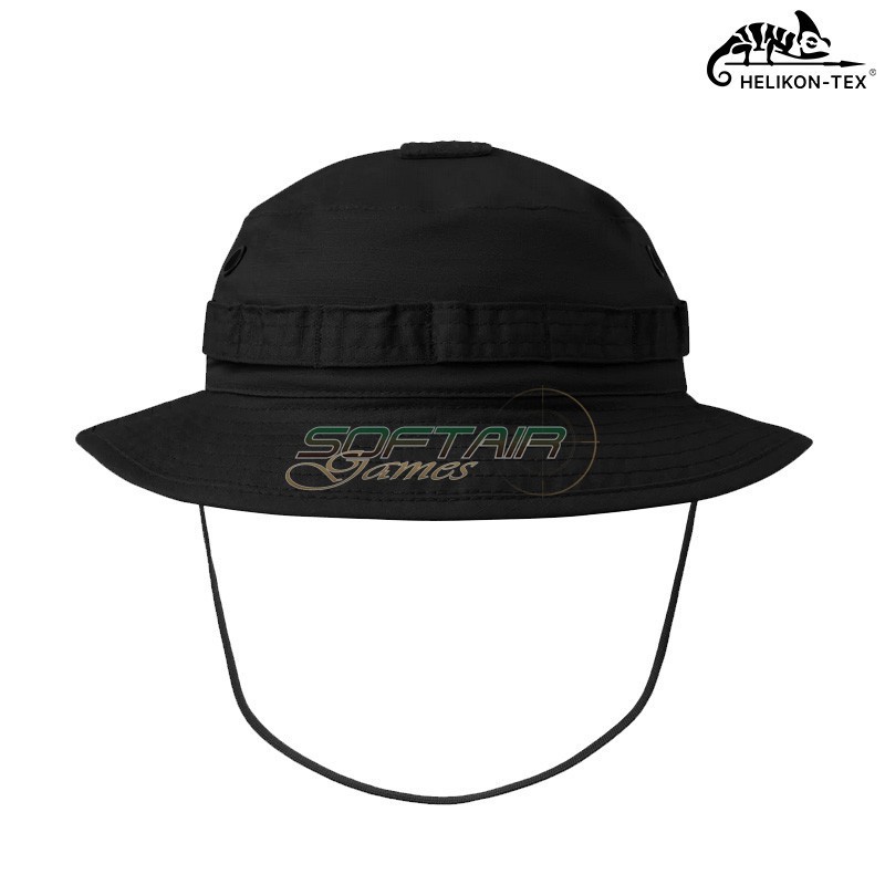 Boonie Mk2 Hat BLACK PolyCotton Stretch Ripstop Helikon-Tex® (KA-BMK-SP-01)