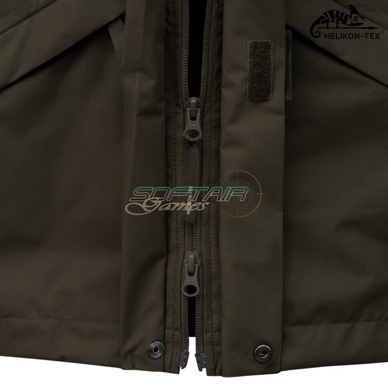Chinook Jacket BLACK Impermeabile 20K Helikon-Tex® (KU-KCH-PO-01)