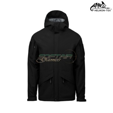 Chinook Jacket BLACK Impermeabile 20K Helikon-Tex® (KU-KCH-PO-01)