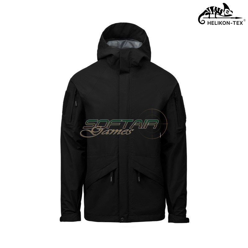 Chinook Jacket BLACK 20K Waterproof Helikon-Tex® (KU-KCH-PO-01)