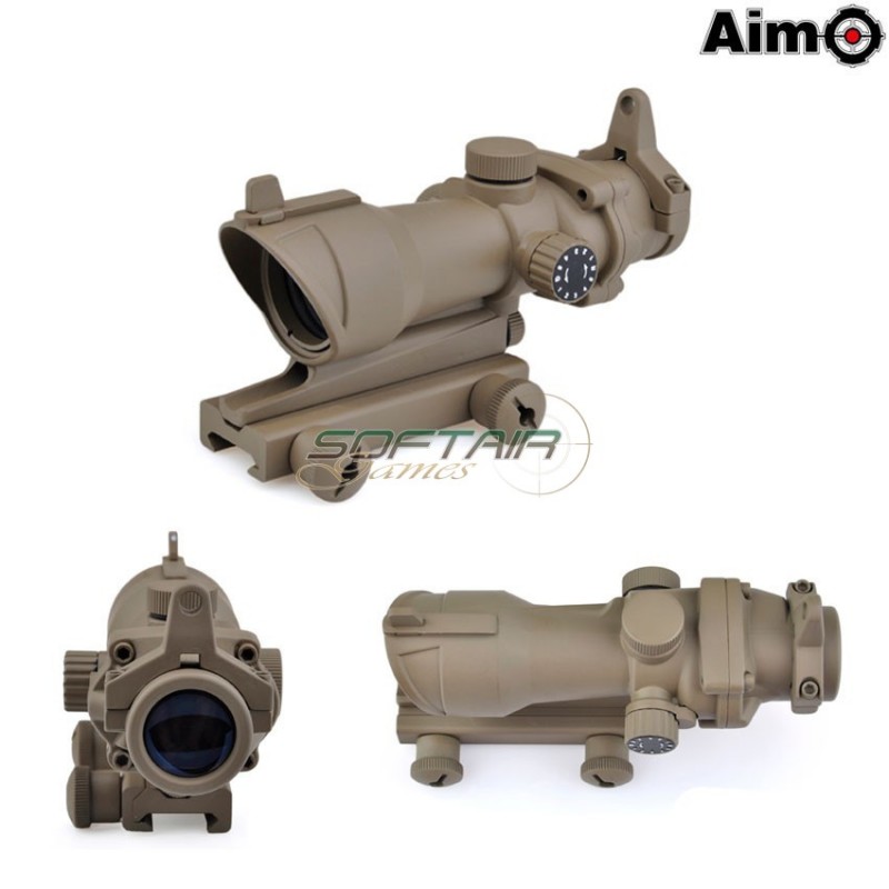 Acog 4x32 Scope Reticolo Illuminato Dark Earth Aim-o (ao5318-de)