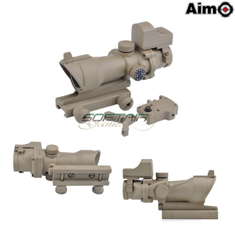 Acog 4x32 Scope Illuminated + Mini Dot Dark Earth Aim-o (ao5320-de)